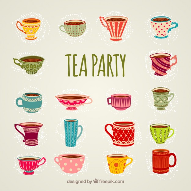 Cups For Tea Party Vector Free Download 626x626 Cups For Tea Party Vector Free Download