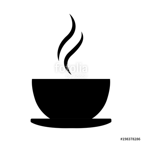 Simple, Black Coffee Cup Silhouette Iconlogo Hot Drink Icon 500x500 Simple, Black Coffee Cup Silhouette Iconlogo Hot Drink Icon
