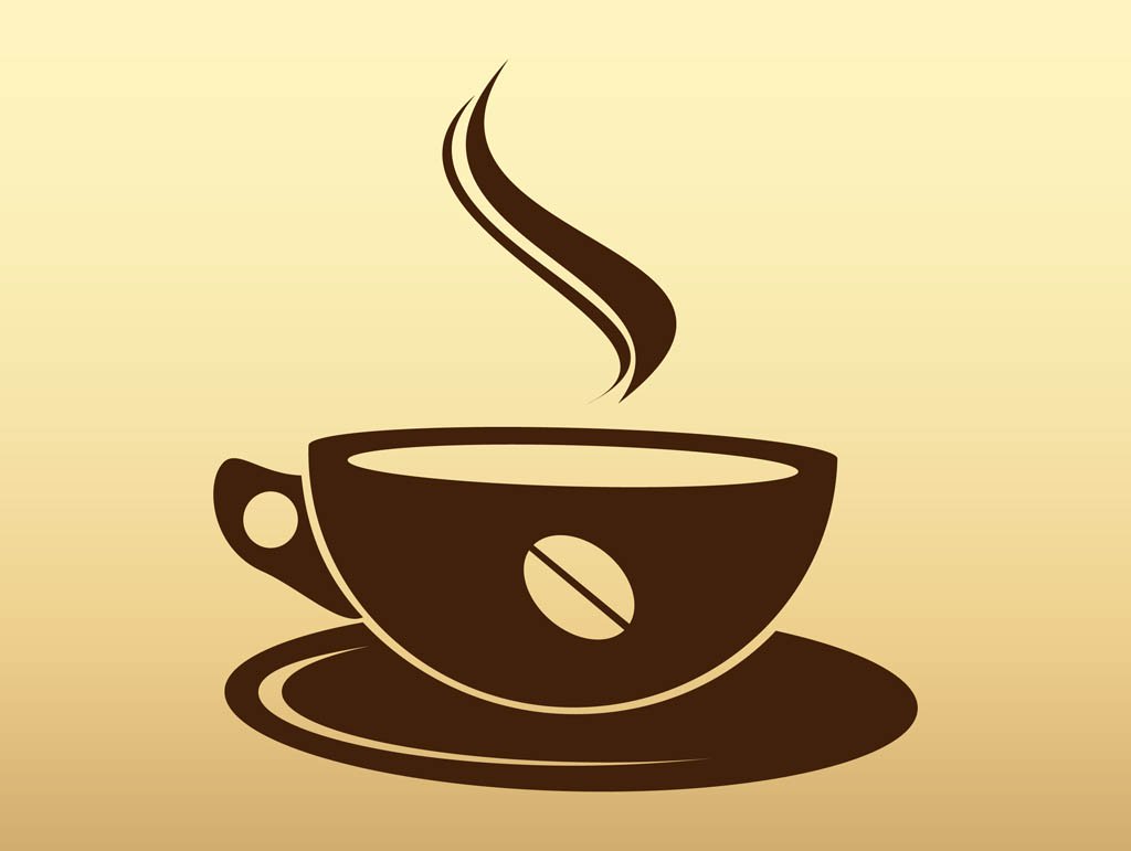 Coffee Cup Silhouette Vector Art Graphics 1024x771 Coffee Cup Silhouette Vector Art Graphics