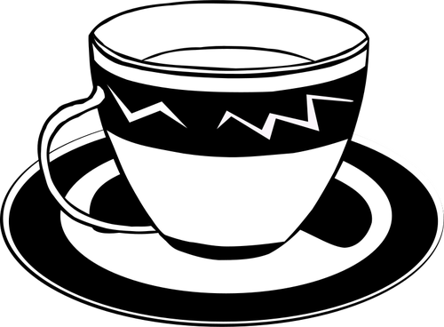 500x368 Tea Cup Vector Image