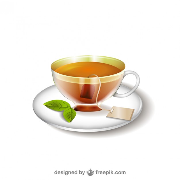 tea cup illustration vector free download