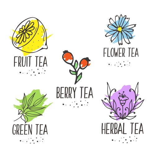 Herbal Tea Logo Elements Collection Organic Herbs And Wild 490x490 Herbal Tea Logo Elements Collection Organic Herbs And Wild