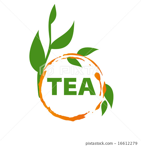 Vector Logo Imprint Tea And Green Leaves 450x468 Vector Logo Imprint Tea And Green Leaves