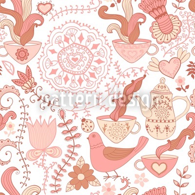 400x400 Russian Tea Party Vector Ornament