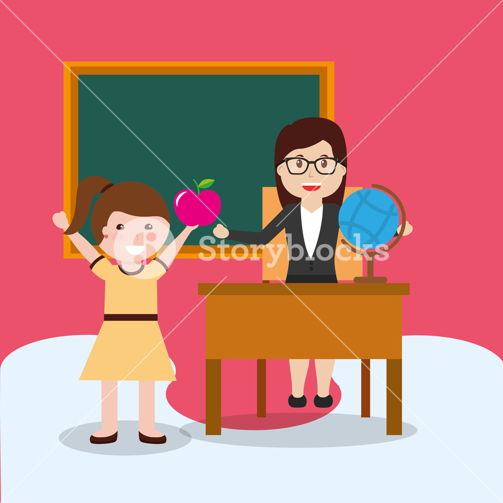 Teacher Apple Vector At Collection Of Teacher Apple Vector Free For Personal Use 6202