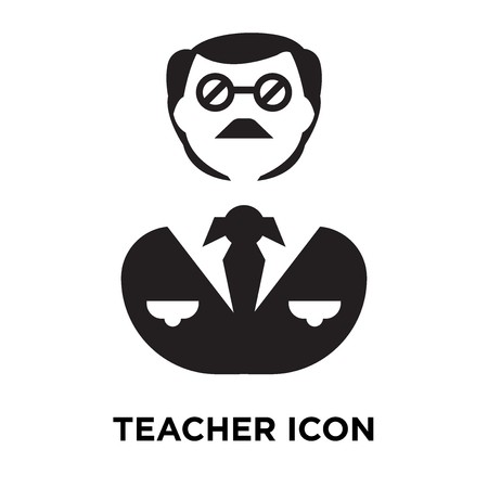 450x450 Teacher Icon Vector Isolated On White Background, Logo Concept
