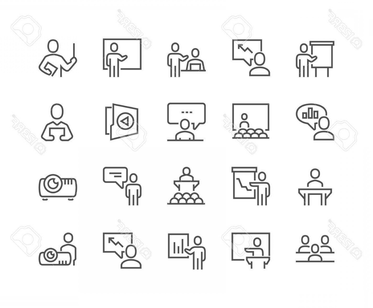 1560x1290 Photostock Vector Simple Set Of Business Presentation Related