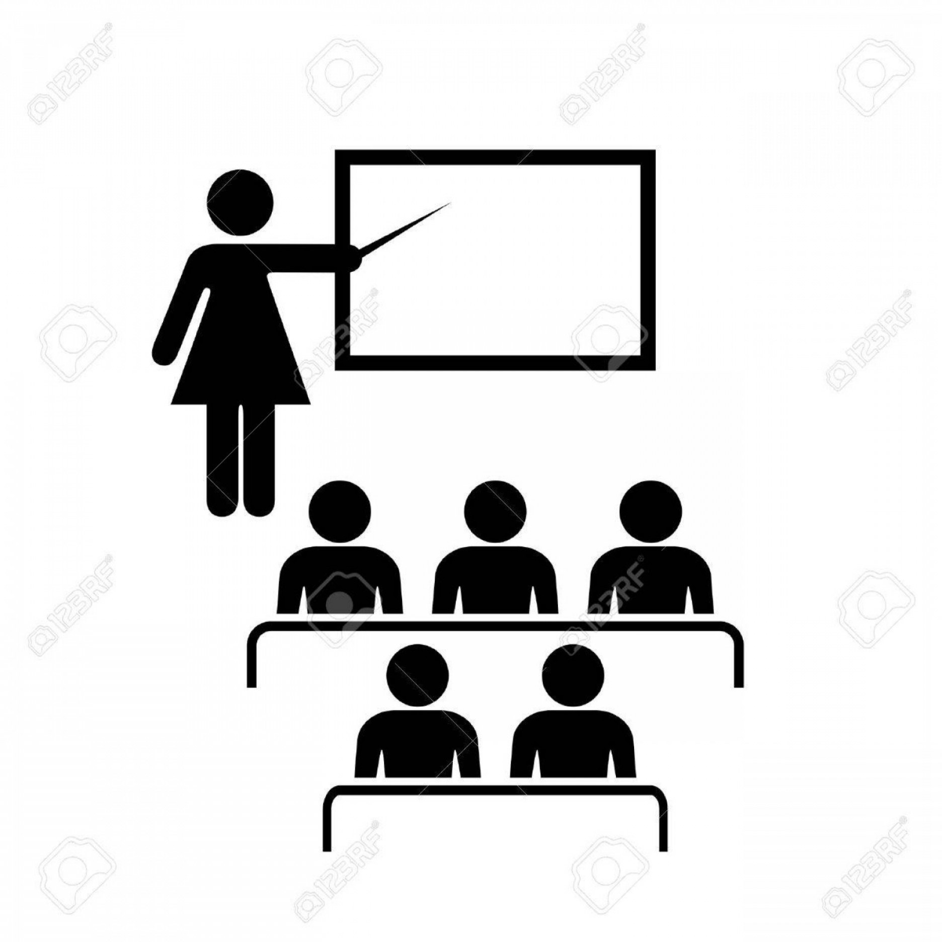 1872x1872 Photostock Vector Teacher And Audience Vector Icon Soidergi