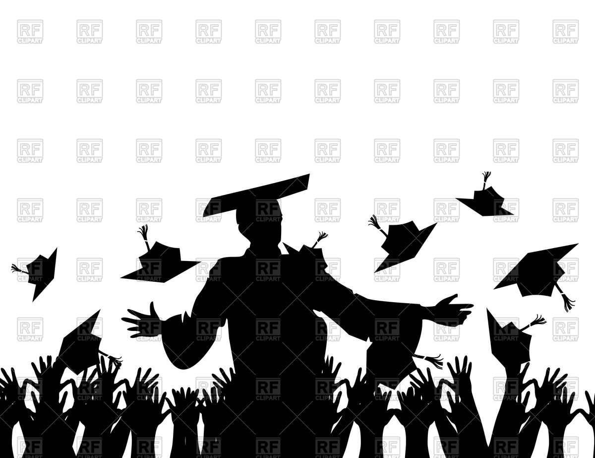 1200x923 Teacher Speaks Speech On Graduation Day Vector Image