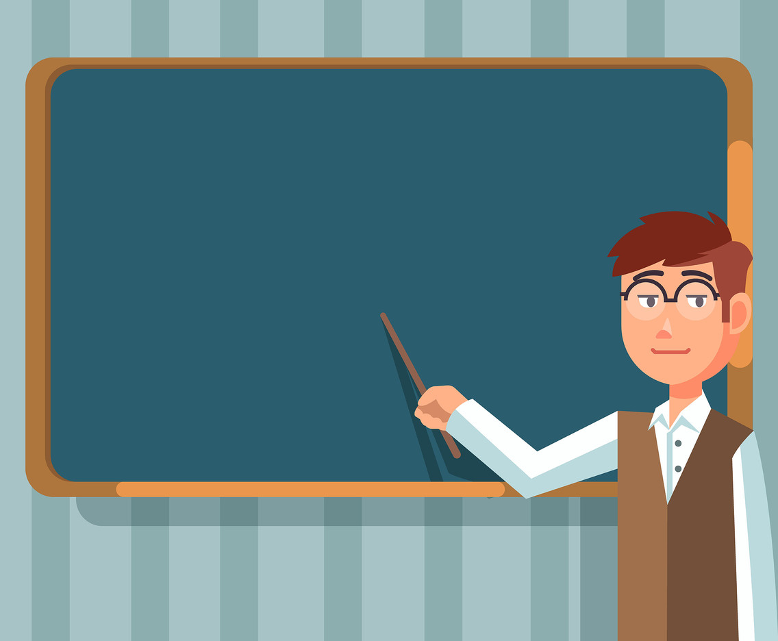 1136x936 Education Background With Teacher Vector Vector Art Graphics