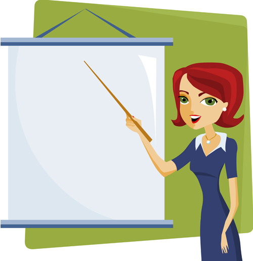 500x516 Elements Of Teacher Vector Set Free Download