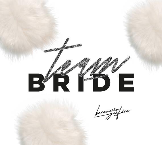 570x511 Phrase Team Bride Vector Etsy