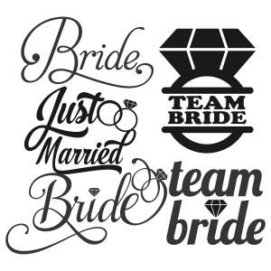 300x300 Wedding Team Bride, Cricut Wedding