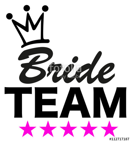459x500 Bride Team, Stars, Crown, Wedding, Bachelorette Party Stock