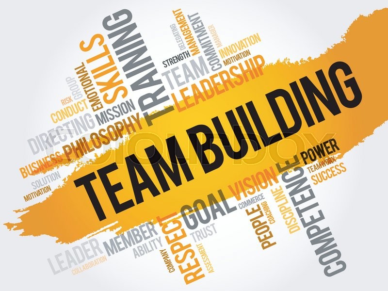800x600 Team Building Word Cloud, Business Stock Vector Colourbox