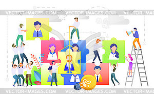 300x192 Team Building, Teambuilding People Workers Set