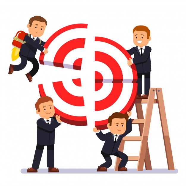 626x626 Businessman Team Building Aim Vector Free Download