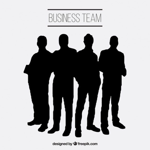 Business Team Silhouettes Vector Free Download 626x626 Business Team Silhouettes Vector Free Download