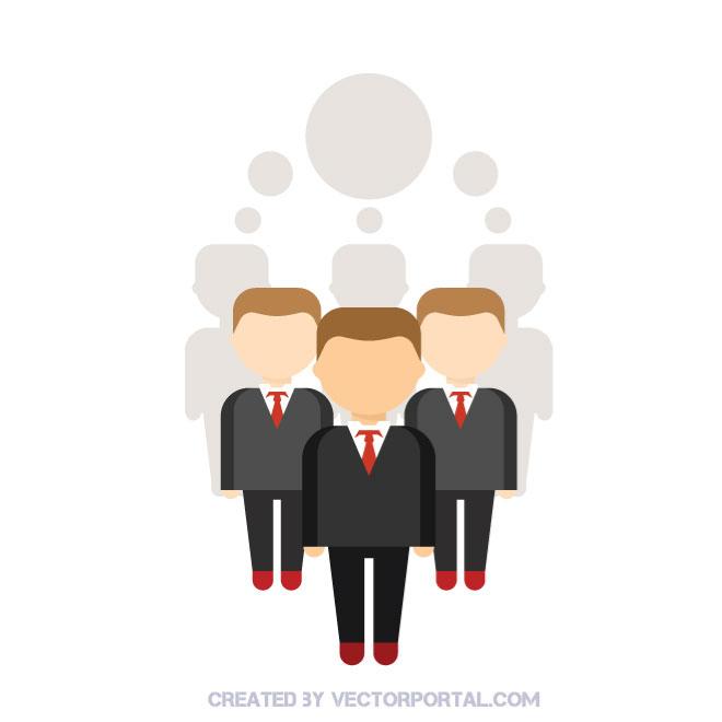Business Team Vector Illustration 660x660 Business Team Vector Illustration
