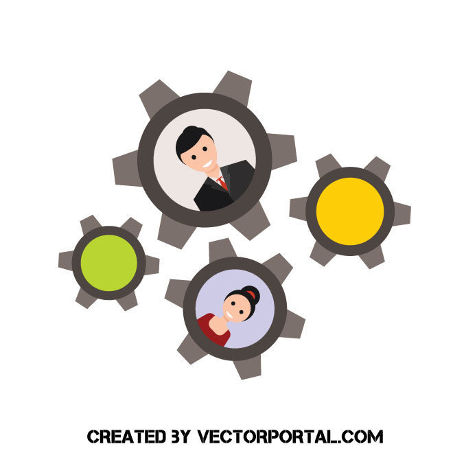660x660 Teamwork Vector Image