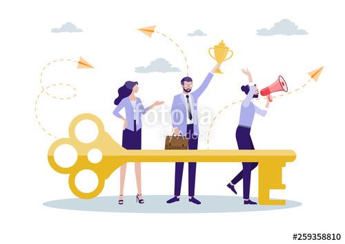 500x354 Business Concept Key To The Success Of The Collaboration