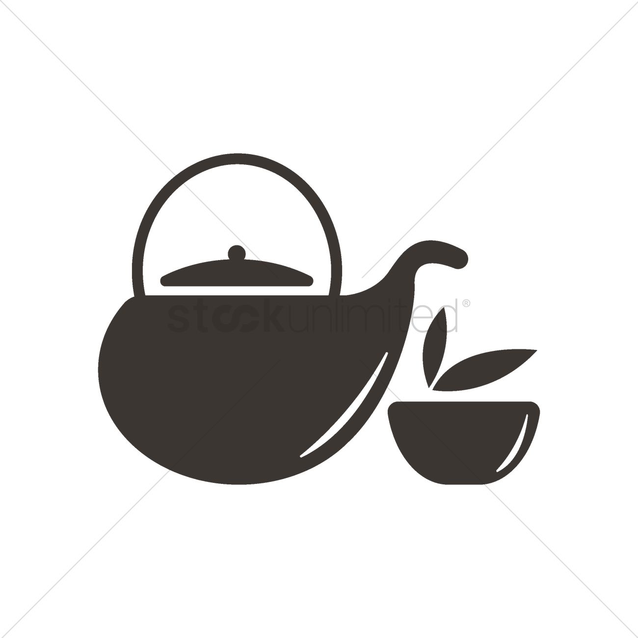 Free Teacup And Teapot Vector Image 1300x1300 Free Teacup And Teapot Vector Image