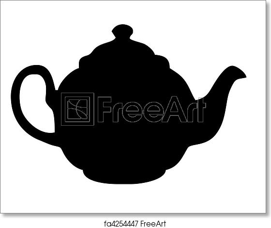 Teapot Silhouette Vector at Vectorified.com | Collection of Teapot ...