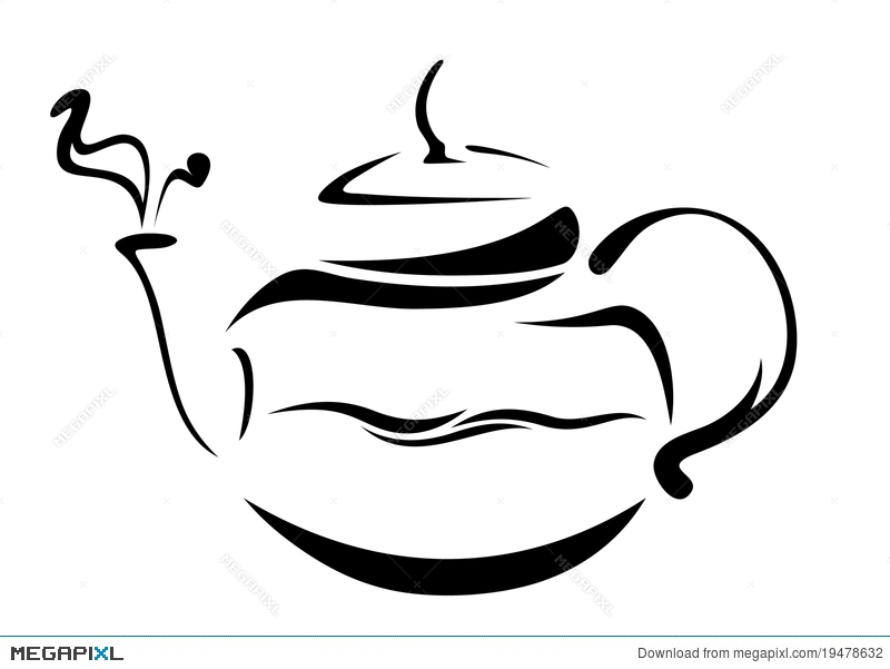 800x601 Teapot Vector Illustration