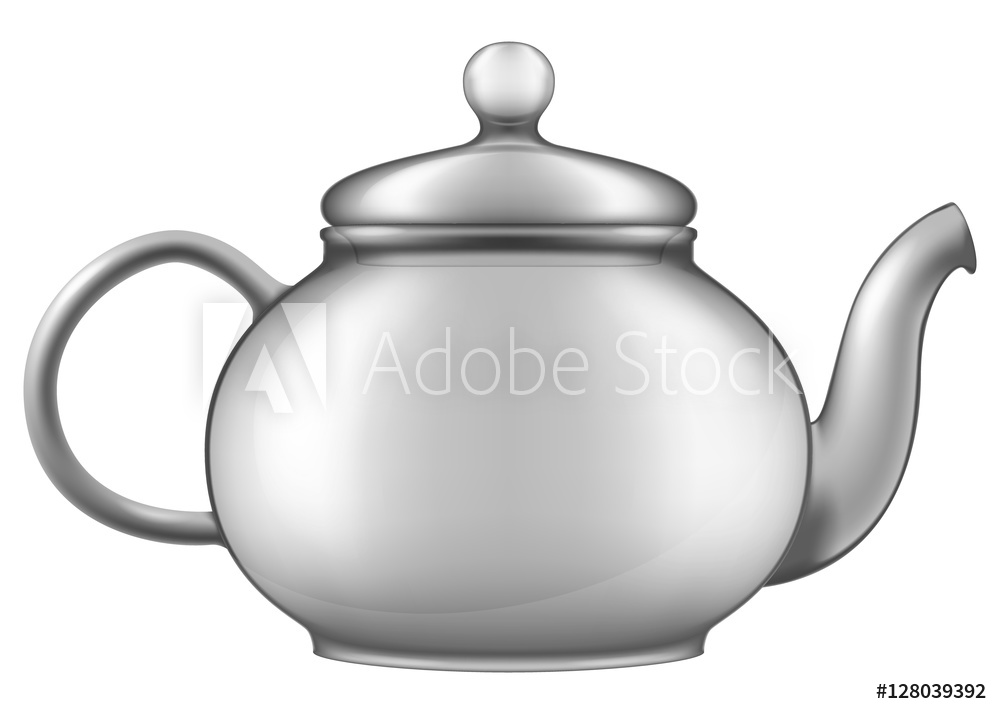 1000x714 Empty Glass Teapot Vector Illustration Europosters Es