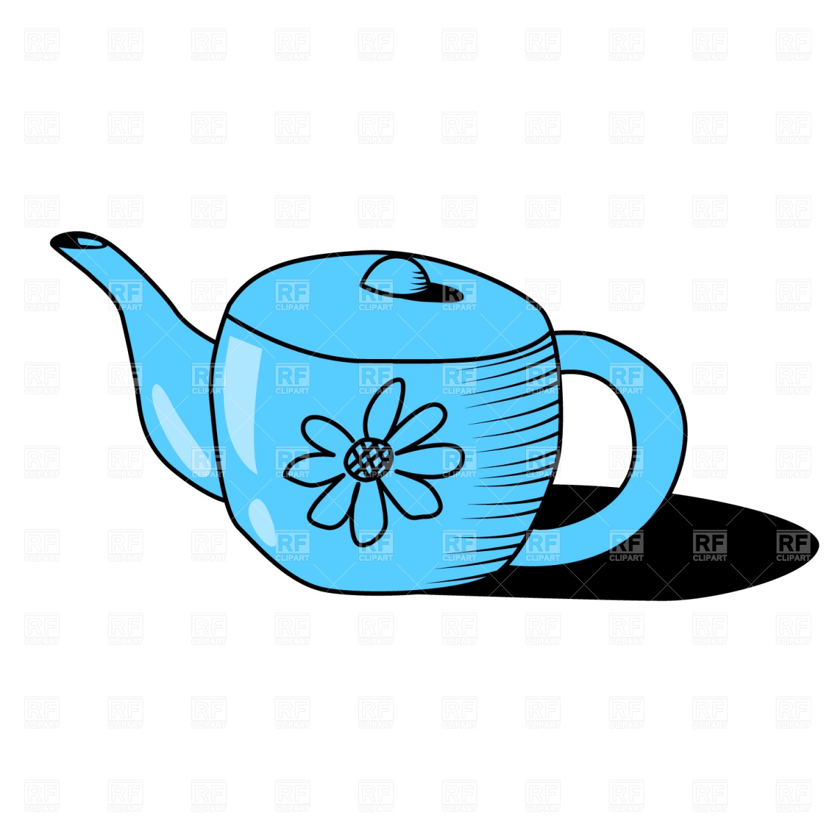 1200x1200 Funny Teapot Vector Image Of Objects Piekno