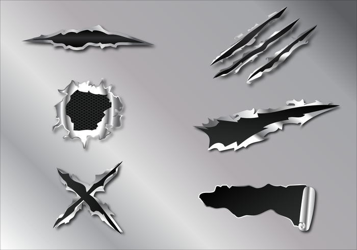 700x490 Free Metal Tear Vector