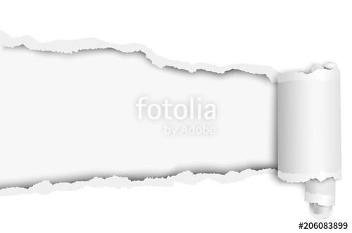 500x332 Torn Long Hole In Sheet Of White Paper With Wrapped Paper Tear