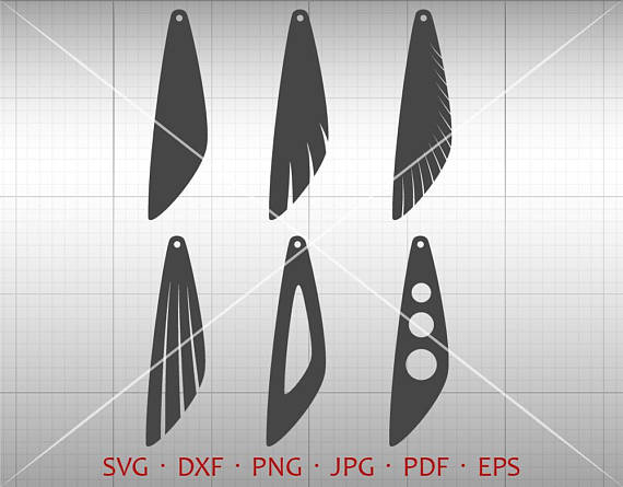 570x445 Wing Earring Tear Drop Long Pendant Teardrop Vector