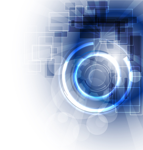 500x525 Blue Light Tech Background Art Vector Free Download