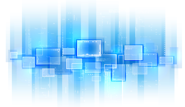 600x350 Light Blue Tech Background Vector Free Download