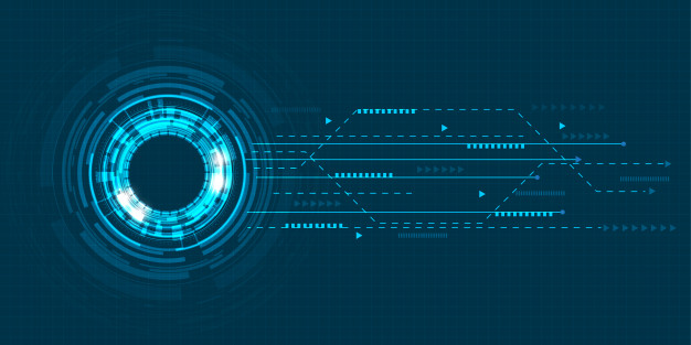 626x313 Vector Tech Circle And Technology Background Vector Premium Download