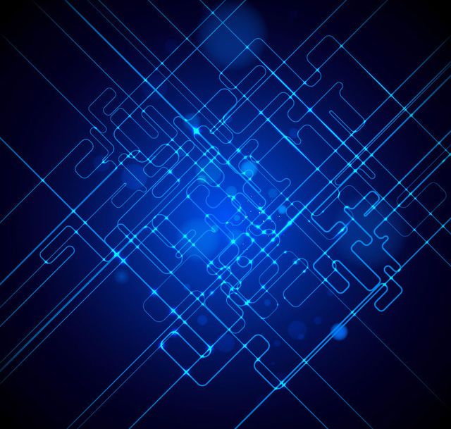 640x609 Free Vectors Futuristic Fluorescent Blue Tech Lines Background