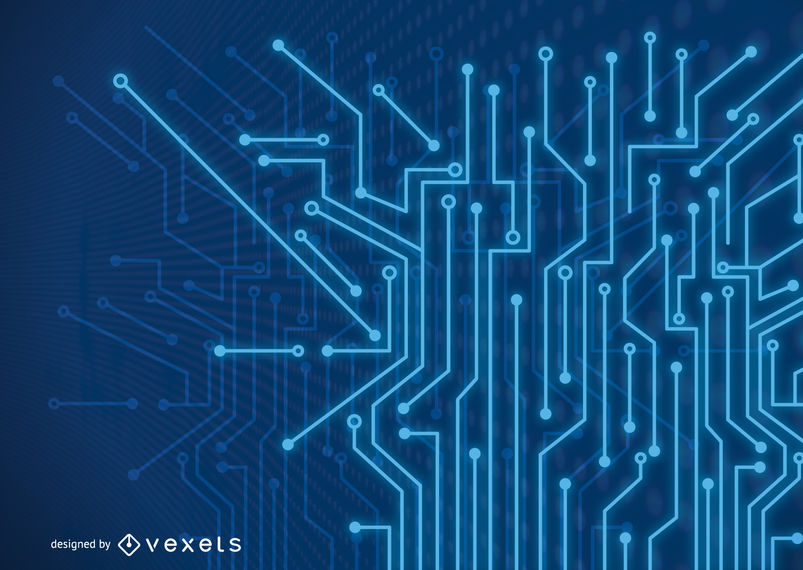 803x570 Futuristic Fluorescent Blue Tech Lines Background