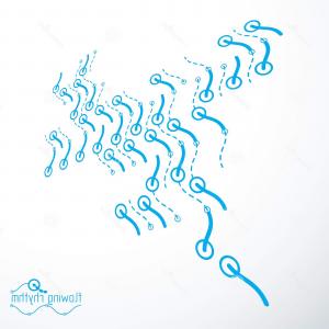 300x300 Photostock Vector Geometric Tech Wavy Lines Abstract Background