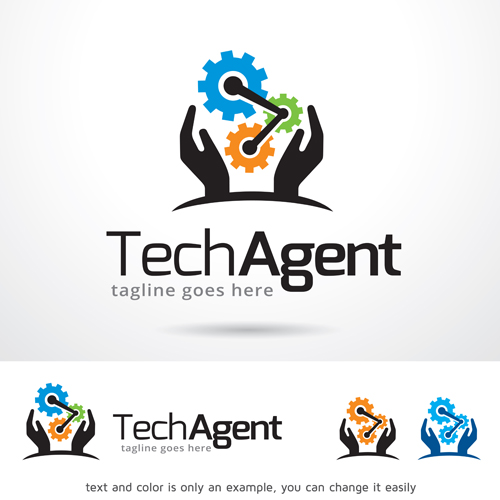 500x500 Tech Agent Logo Vector Free Download