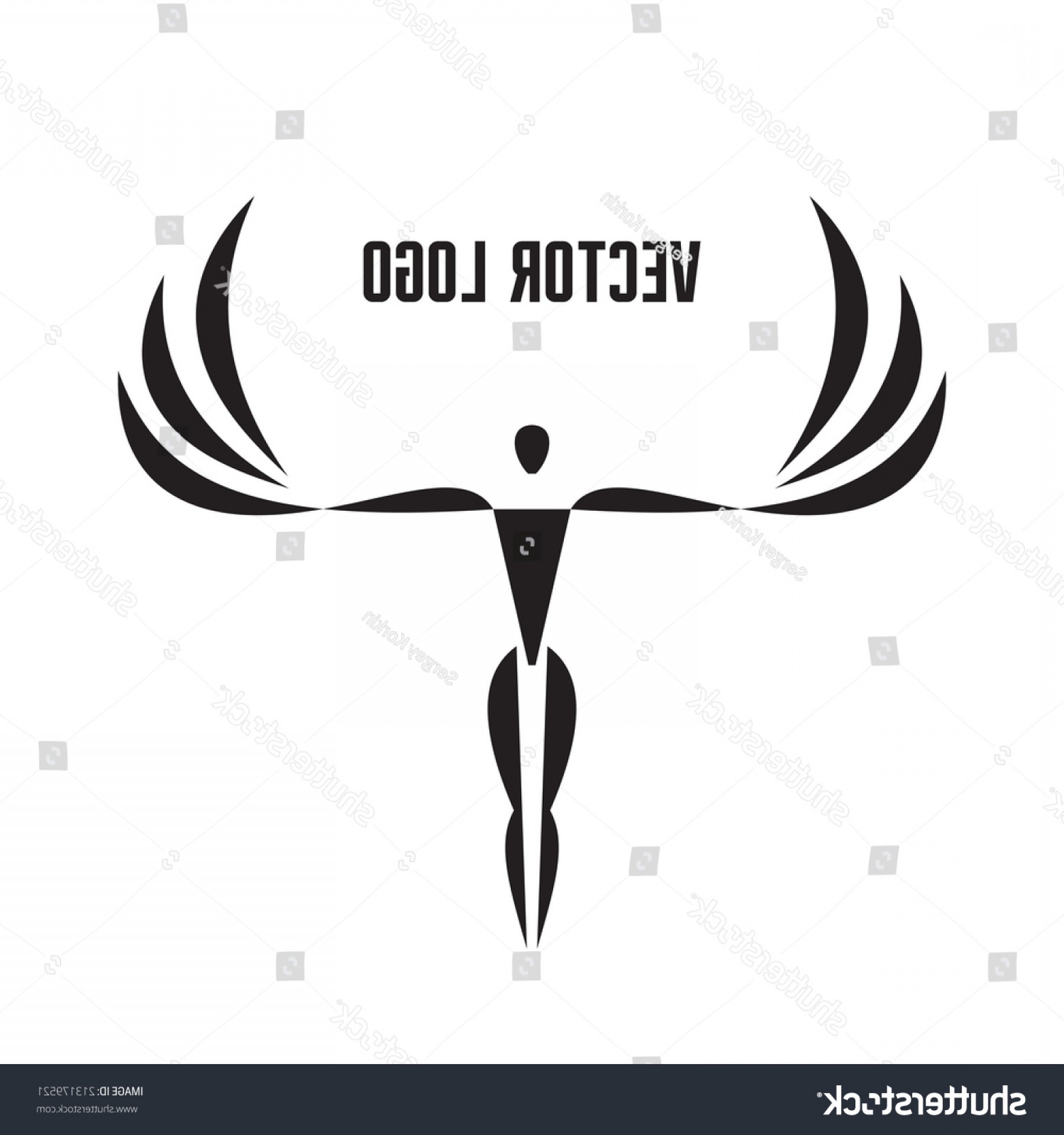 1800x1920 Vector Logo Template Human Character Figure Handandbeak