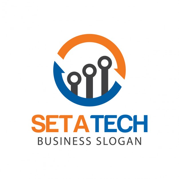 626x626 Abstract Tech Logo Vector Free Download