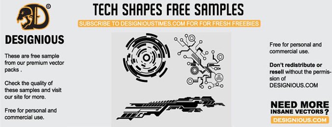 676x259 Free Tech Shapes Files, Vectors Graphics