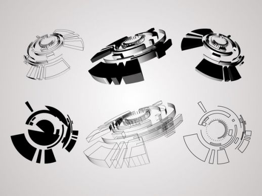 518x388 Tech Shapes Vector