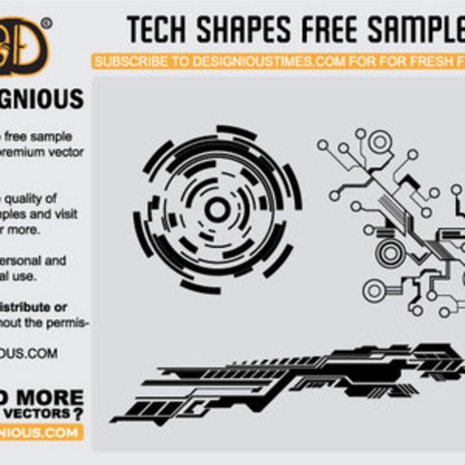 936x936 Tech Shapes Sample Freevectors