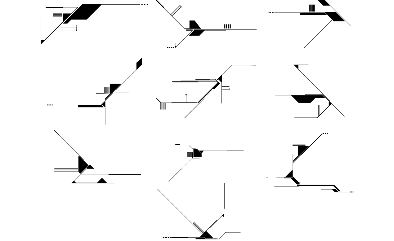 1270x778 Technical Illustration Shapes Vector Pack