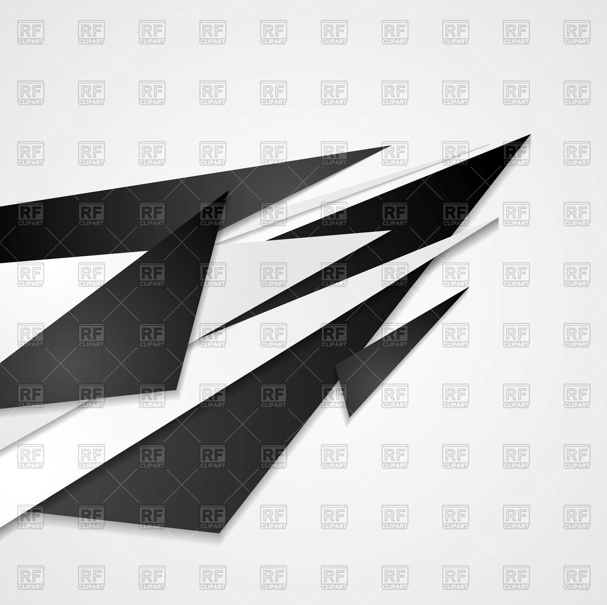 1200x1198 Abstract Black Shapes