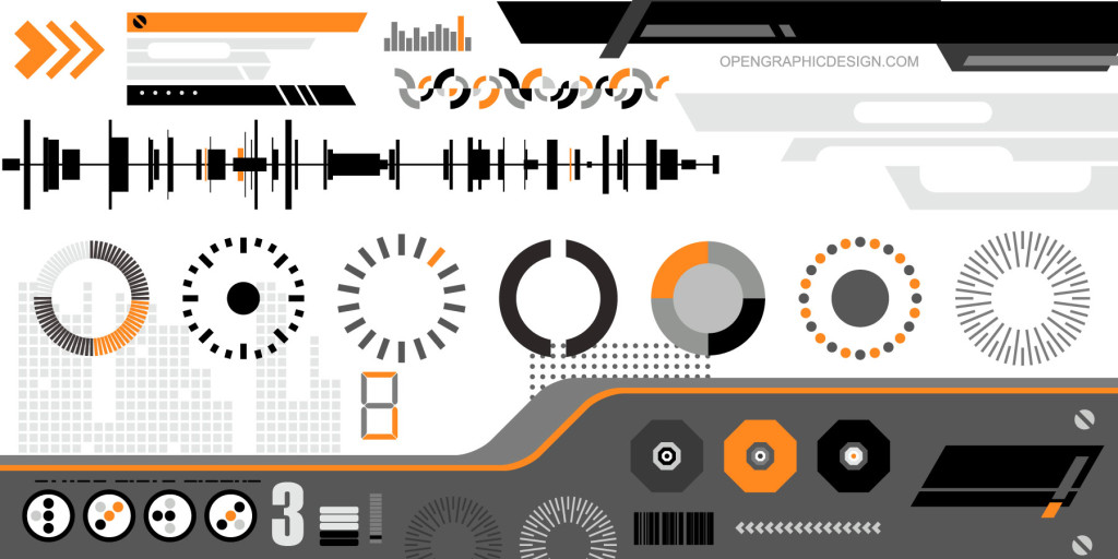 1024x512 Hi Tech Vector Graphics