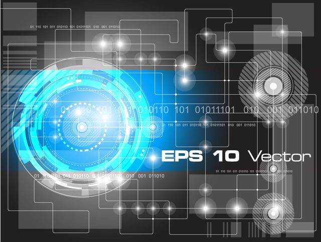 Free Vectors Digital Blue Techno Background Vector Bg 640x483 Free Vectors Digital Blue Techno Background Vector Bg