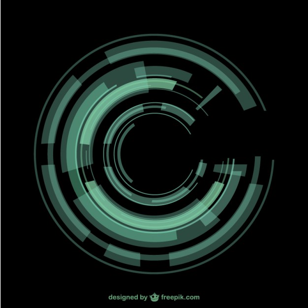 Green Circular Techno Background Vector Free Download 626x626 Green Circular Techno Background Vector Free Download
